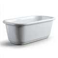 Vasca da bagno in acrilico 160×75×58 cm - bianco - per bagno in stile essenziale