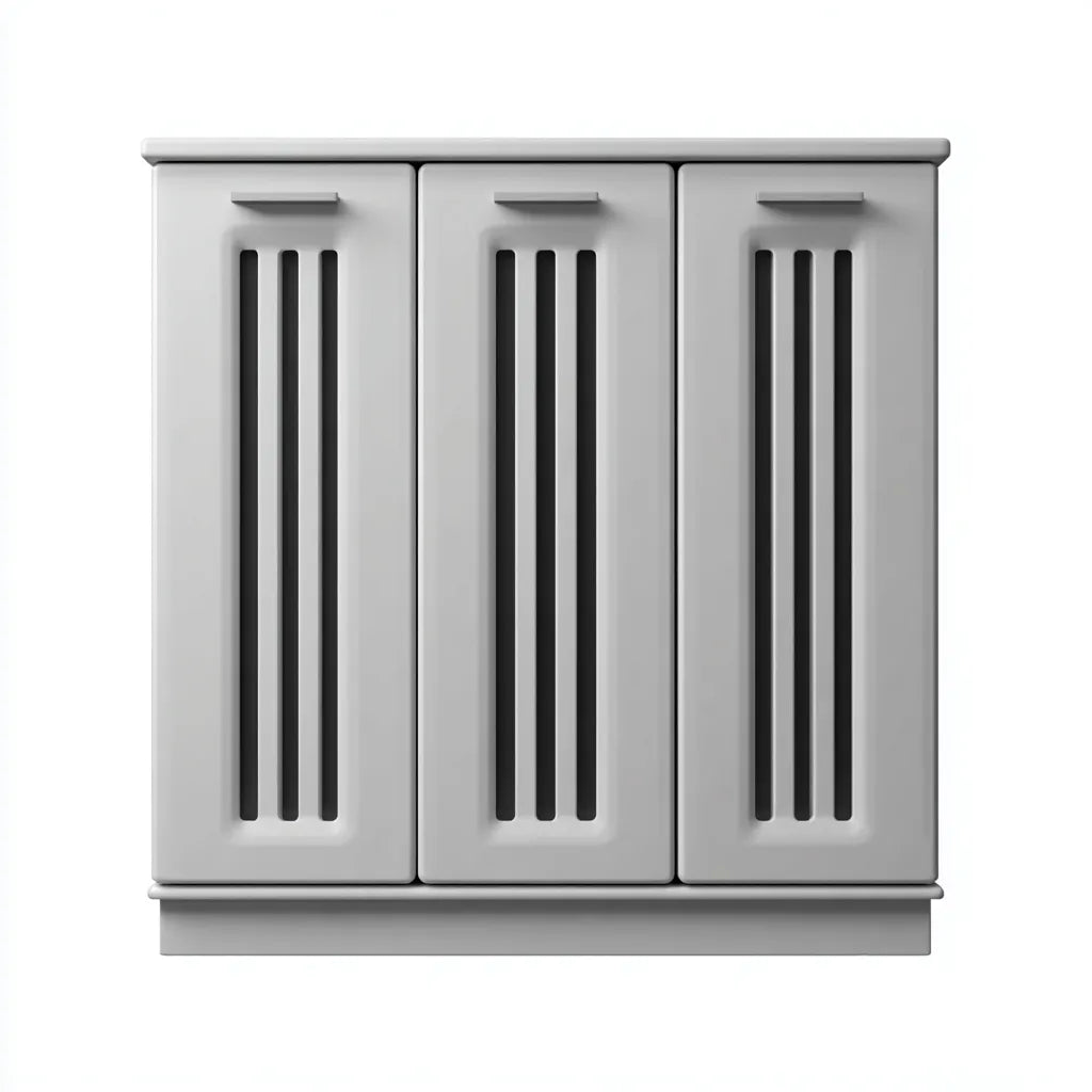 Credenza 110×38×90 cm - legno - bianco e nero - buffet compatto dal design moderno per sala da pranzo