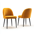 Sedia Da Pranzo in tessuto giallo 52×58×82 cm - stile moderno per sala da pranzo